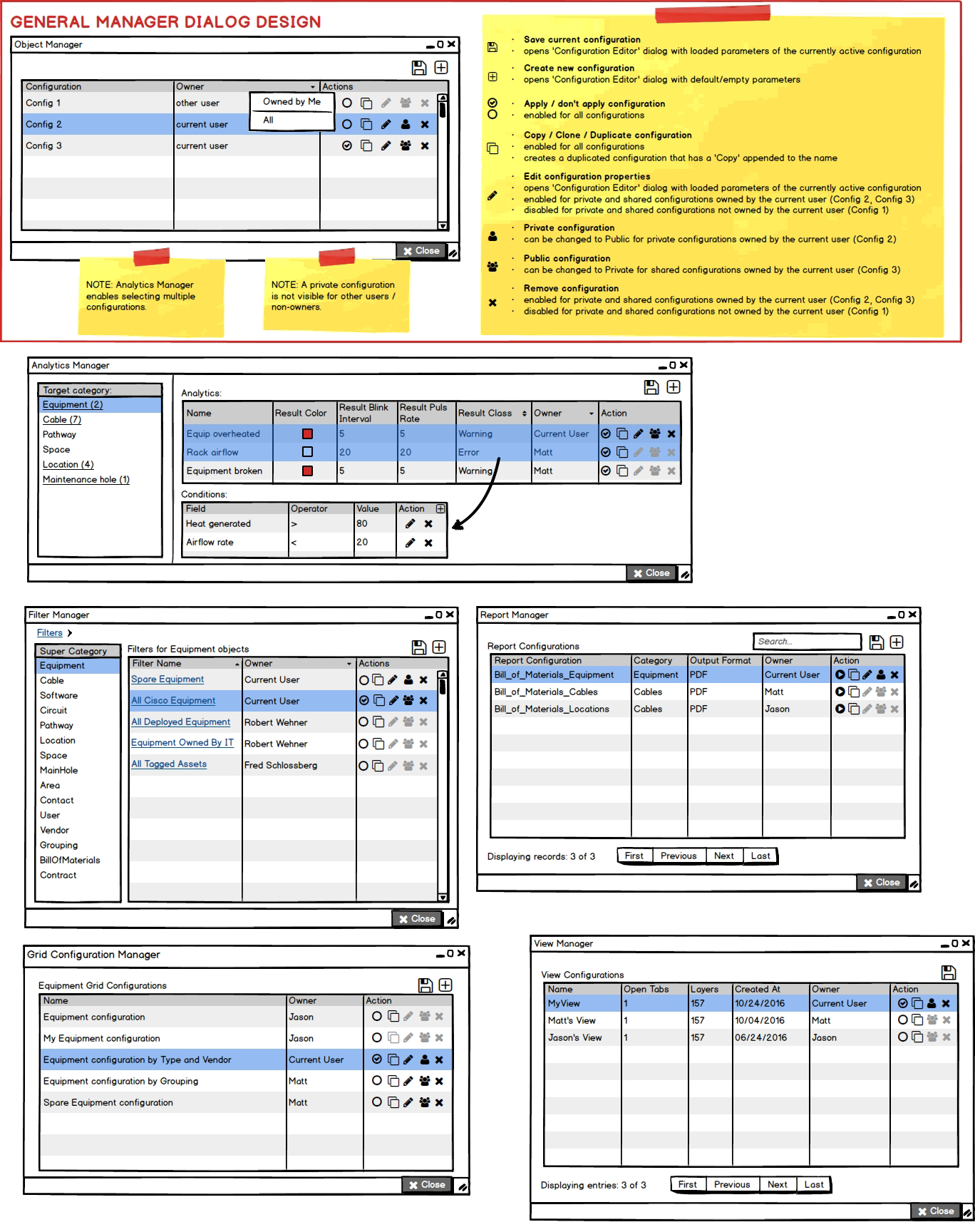 Manager Dialog